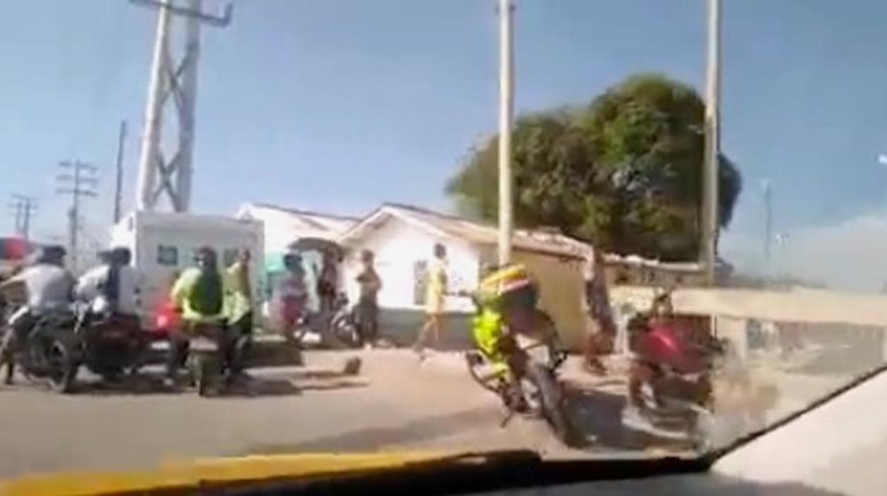 Lugar de los hechos en el barrio Rebolo.