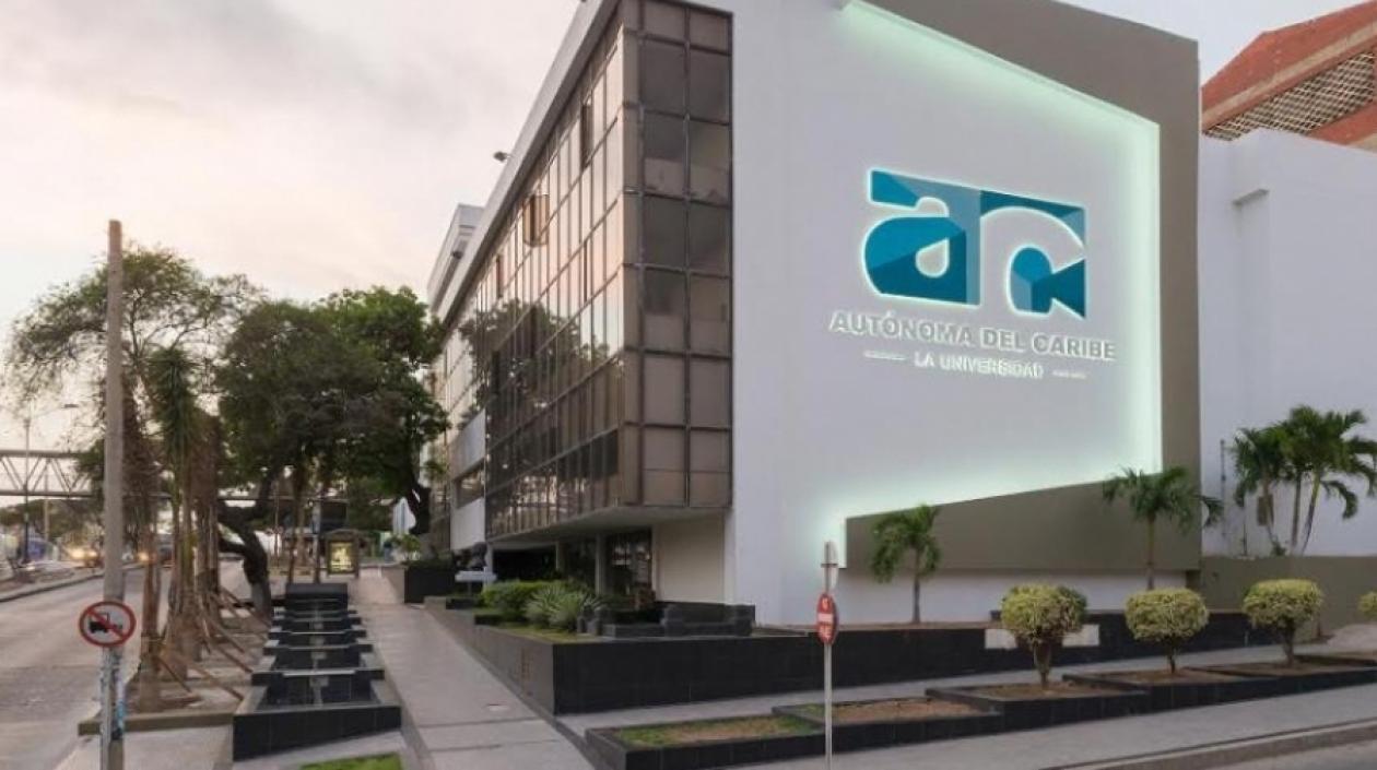 Fachada de la Universidad Autónoma del Caribe.