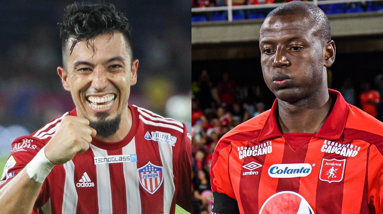 Fernando Uribe y Adrián Ramos. 