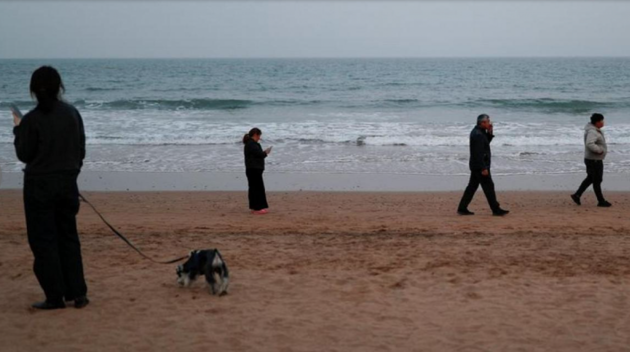 Imagen del mar en una playa de China.