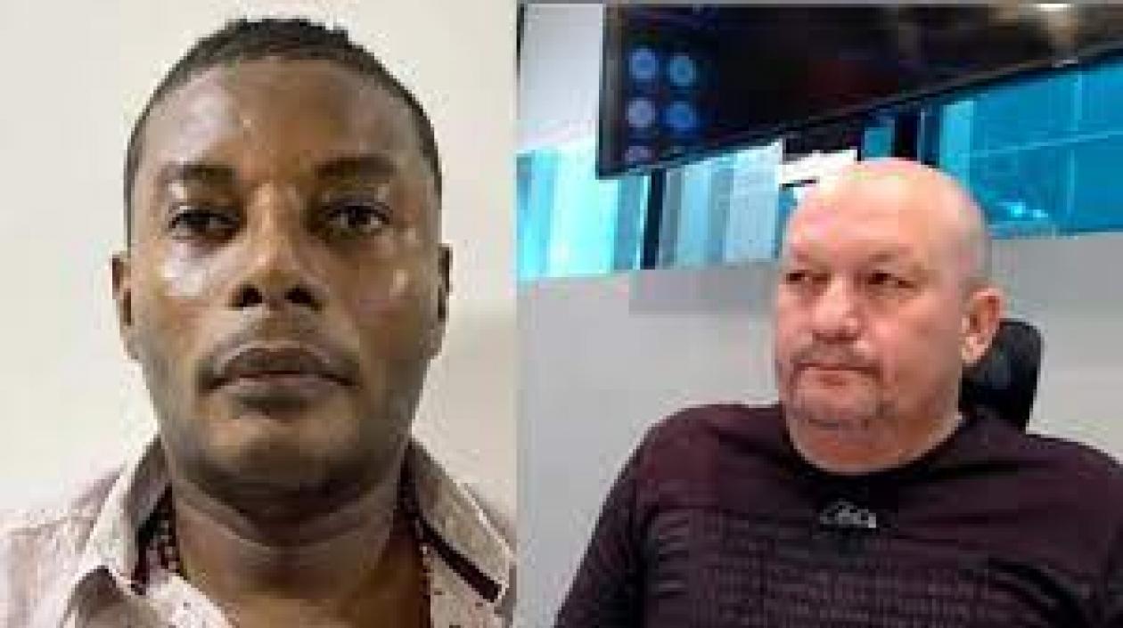 'Matamba' y Milton Libardo Jiménez Arboleda, guardia del Inpec.