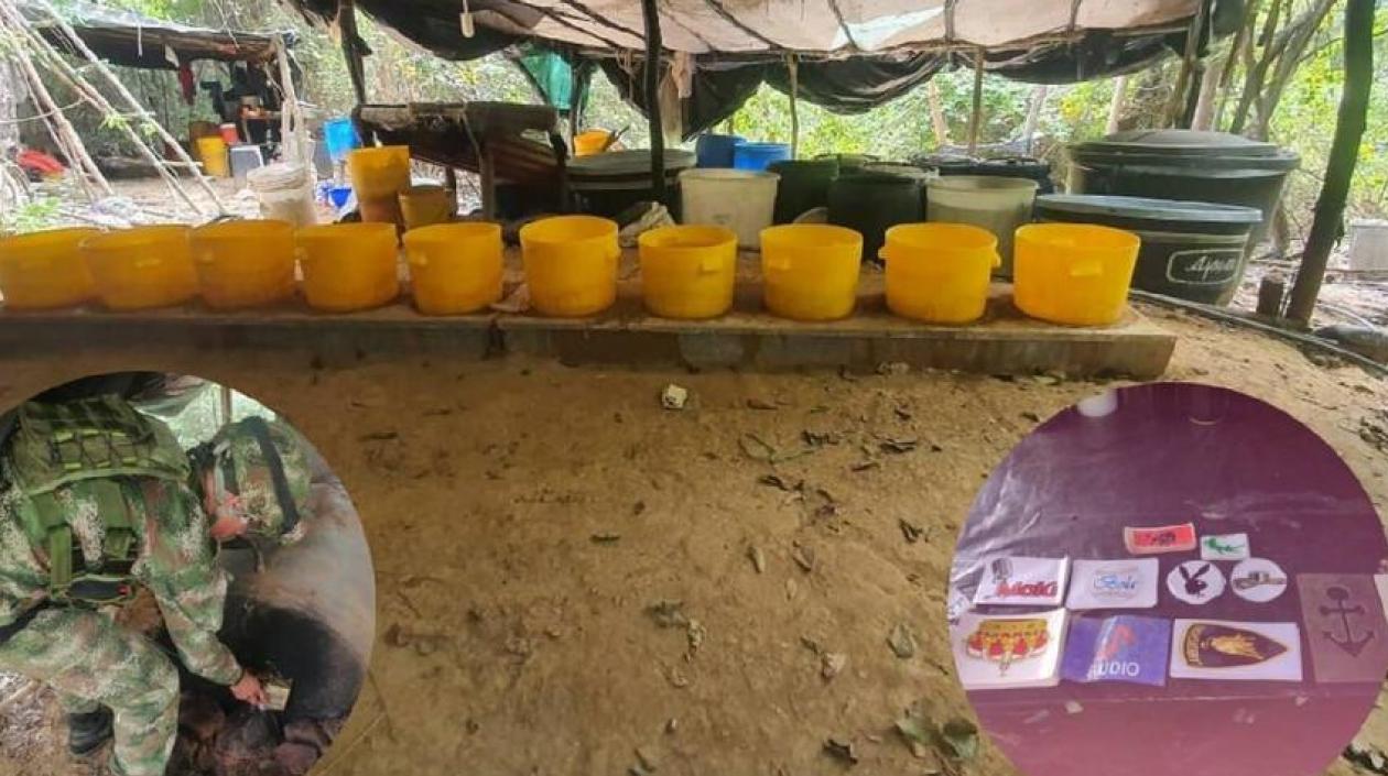 Megalaboratorio del ELN, destruido por el Ejército.