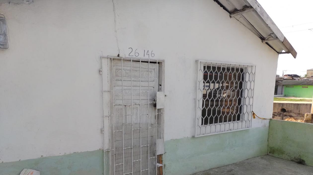 La vivienda de Olga María Gómez.