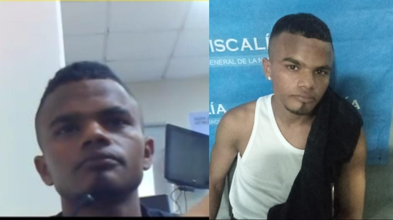 Yul Haner Álvarez tras ser capturado y presentado en audiencia virtual. 