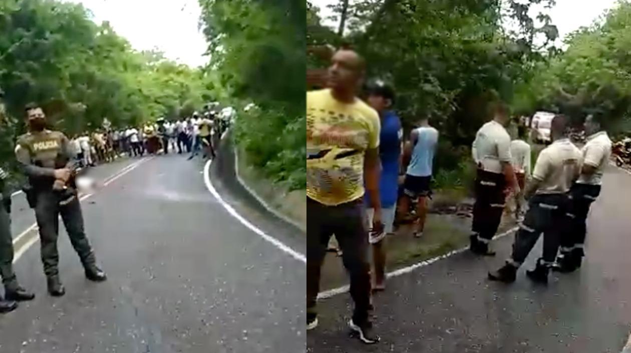 El menor murió en el lugar del accidente. 