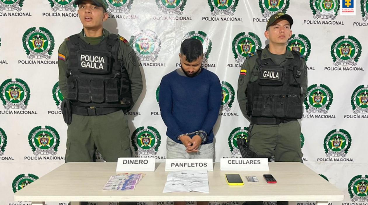 Javier Fernando Miranda Benavides, capturado.