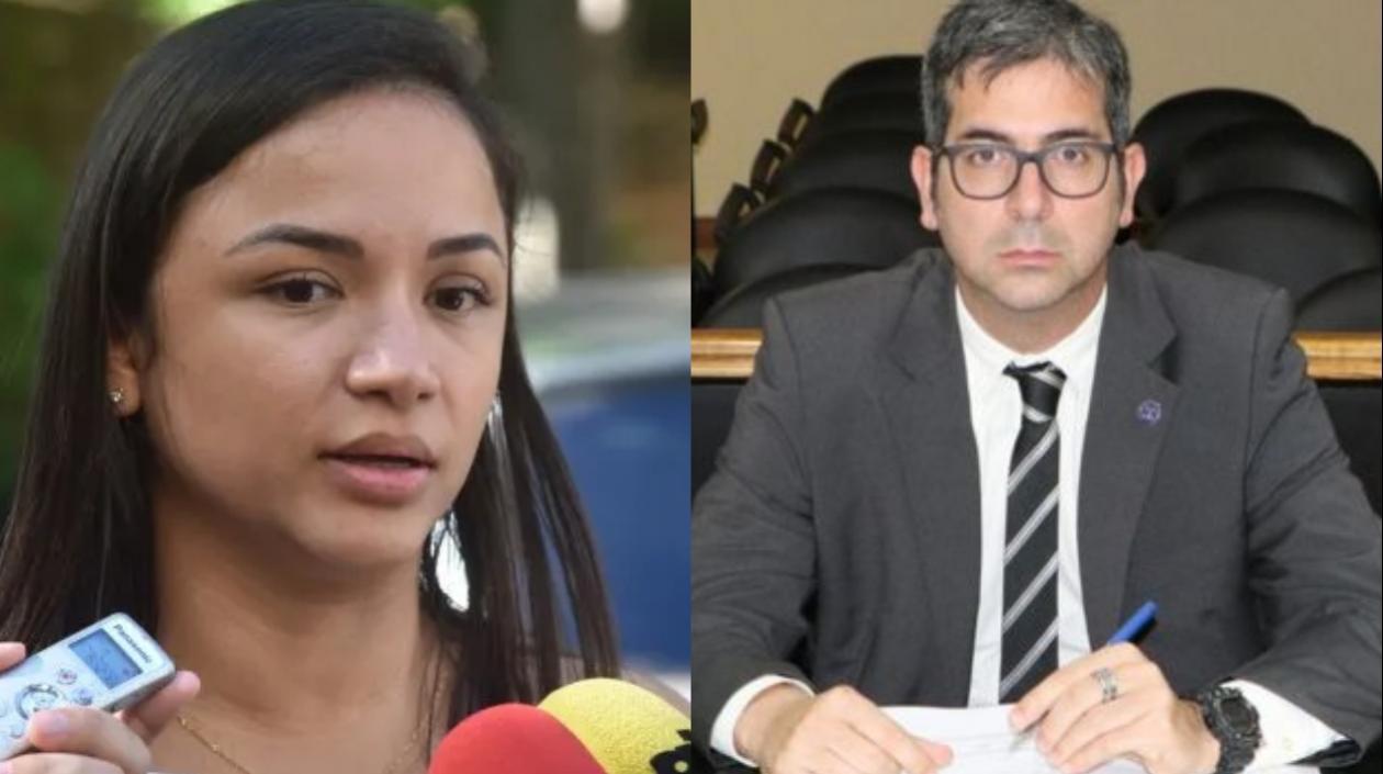 Diputada Jasmín Narváez y Marcelo Pecci.