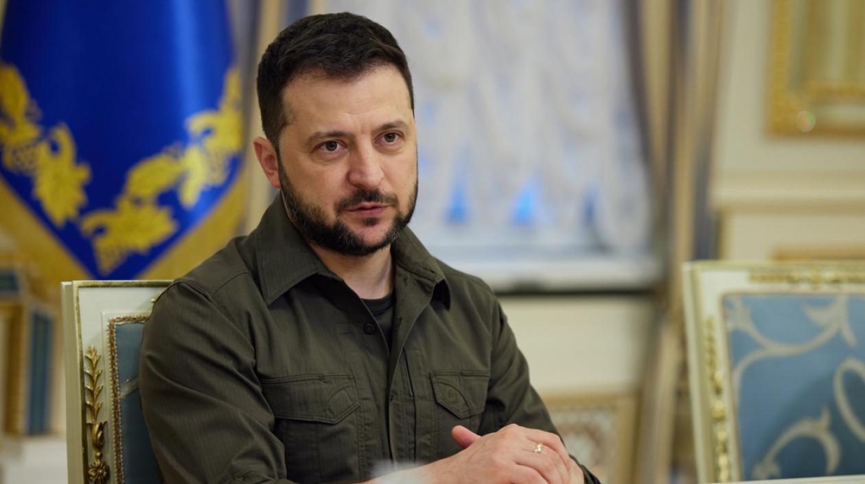 El presidente de Ucrania, Volodímir Zelenski.