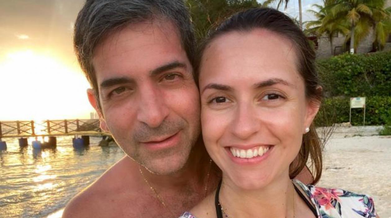 Claudia Aguilera con su esposo fallecido, Marcelo Pecci.
