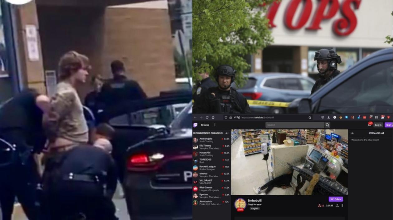 El atacante capturado y la transmisión.