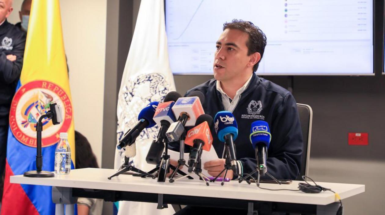 El Registrador Nacional, Alexander Vega Rocha.