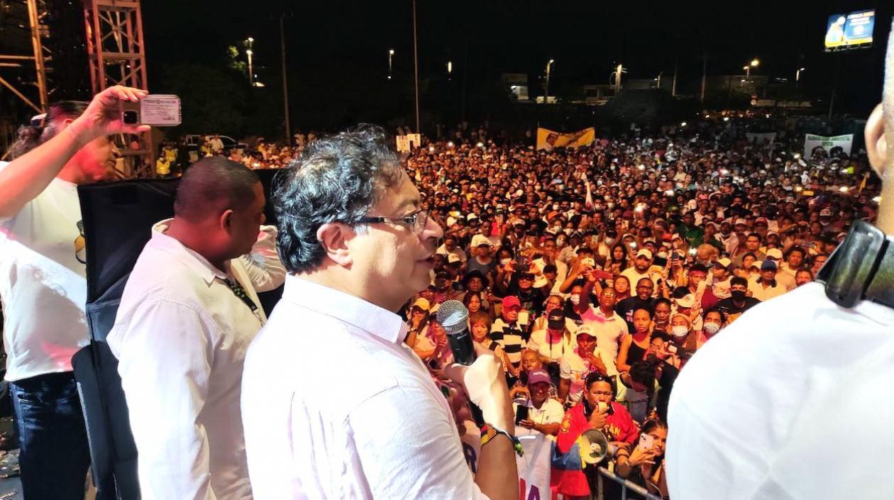 El candidato presidencial Gustavo Petro.