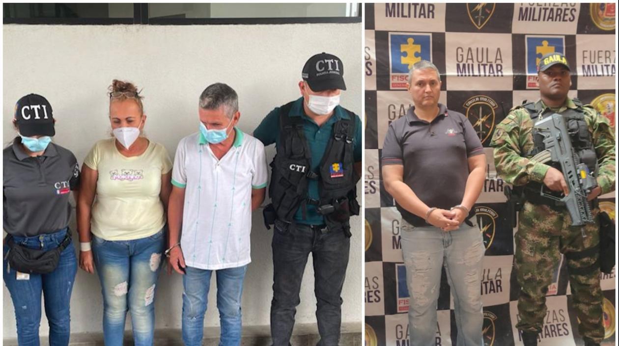 Los capturados por narcotráfico.