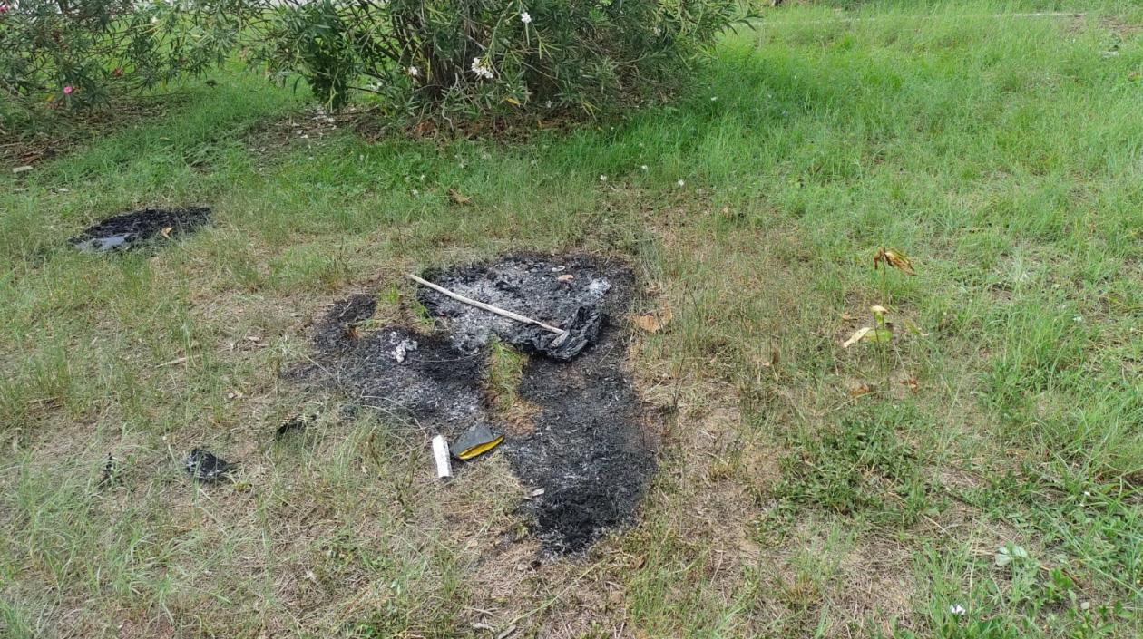 Lugar donde fue hallado el cuerpo de la mujer.