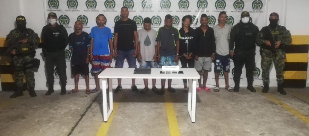Los capturados, presuntamente, integraban la banda 'Los Costeños La Central'.
