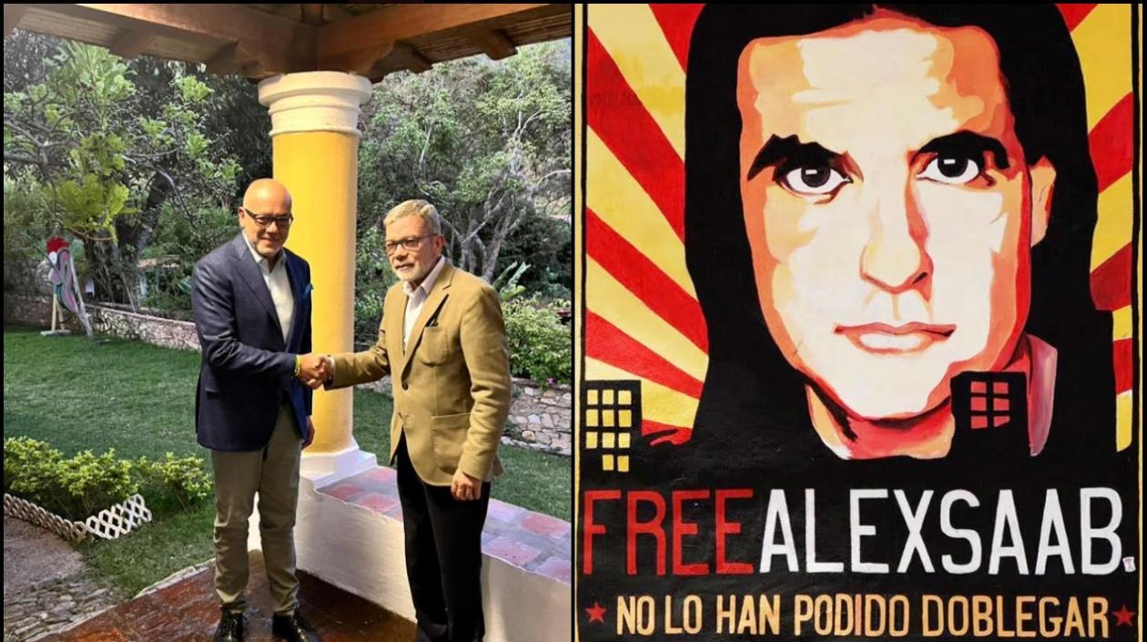 Jorge Rodríguez en México con Gerardo Blyde.