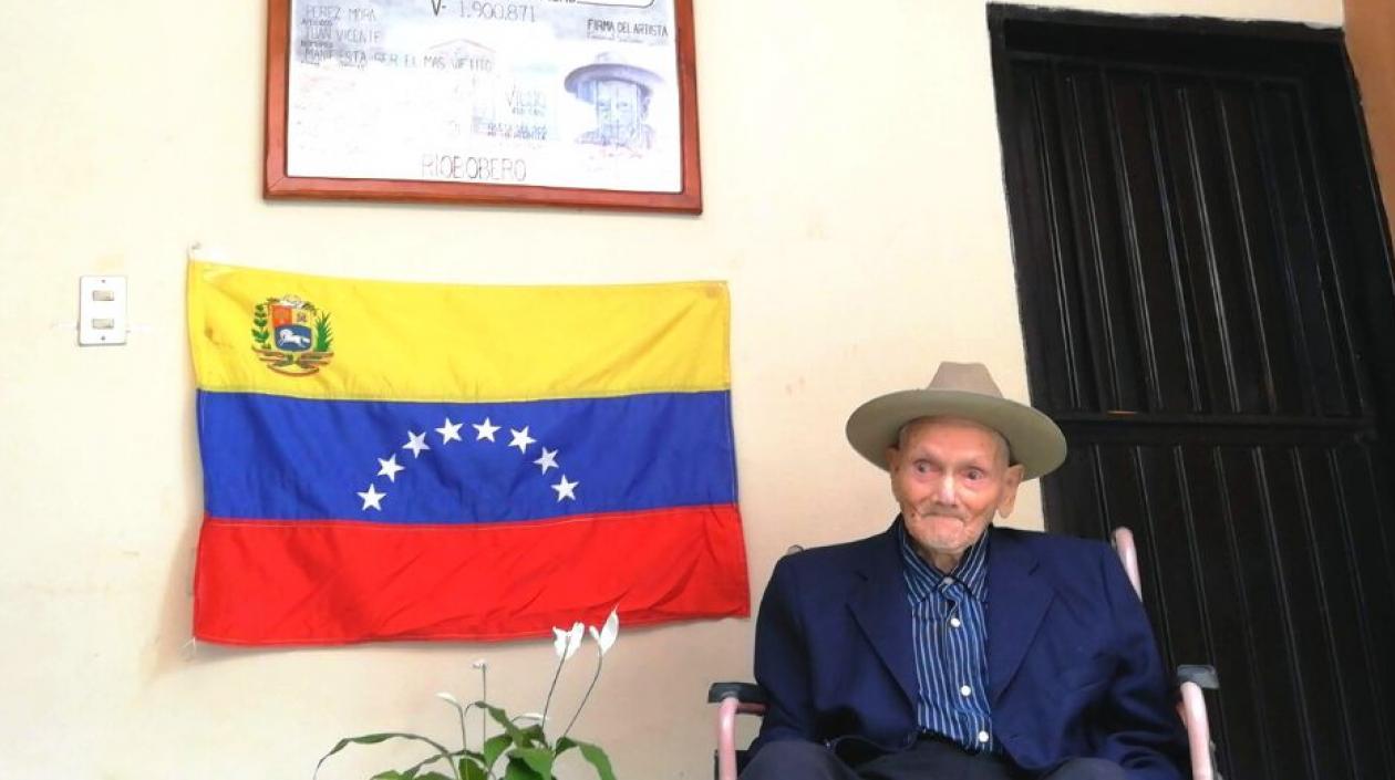 Juan Vicente Pérez Mora, el hombre más viejo.