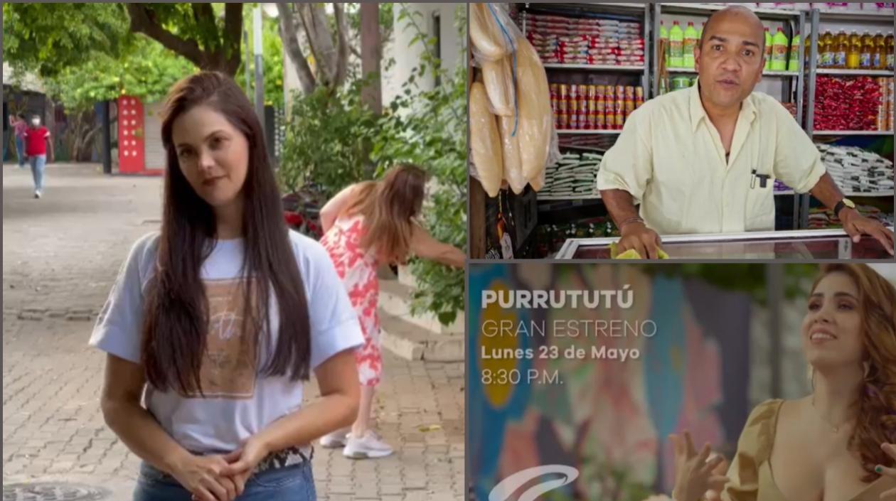 Varios de los actores que participan en la serie de Telecaribe: Purrututú.