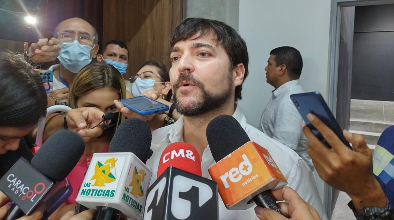 El Alcalde de Barranquilla, Jaime Pumarejo.