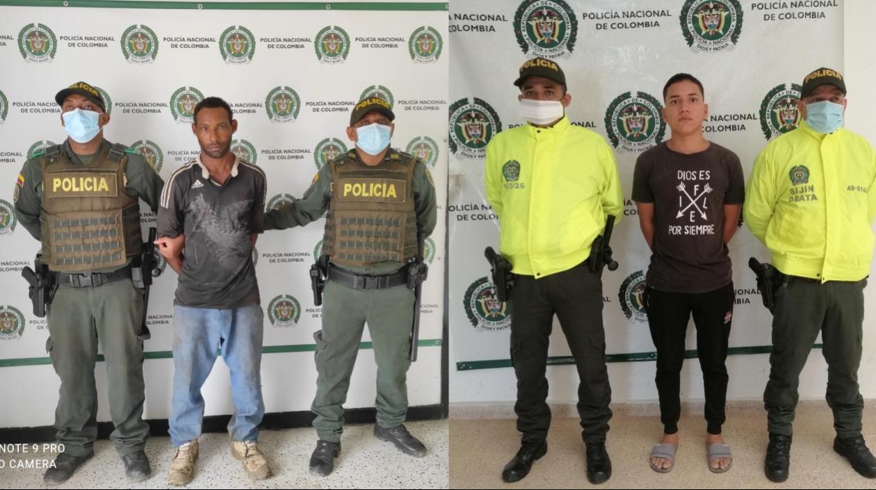Dos de los más buscados en poder de la Policía. 