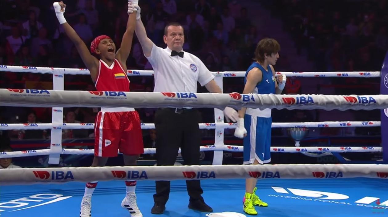 Ingrit Valencia, boxeadora colombiana. 