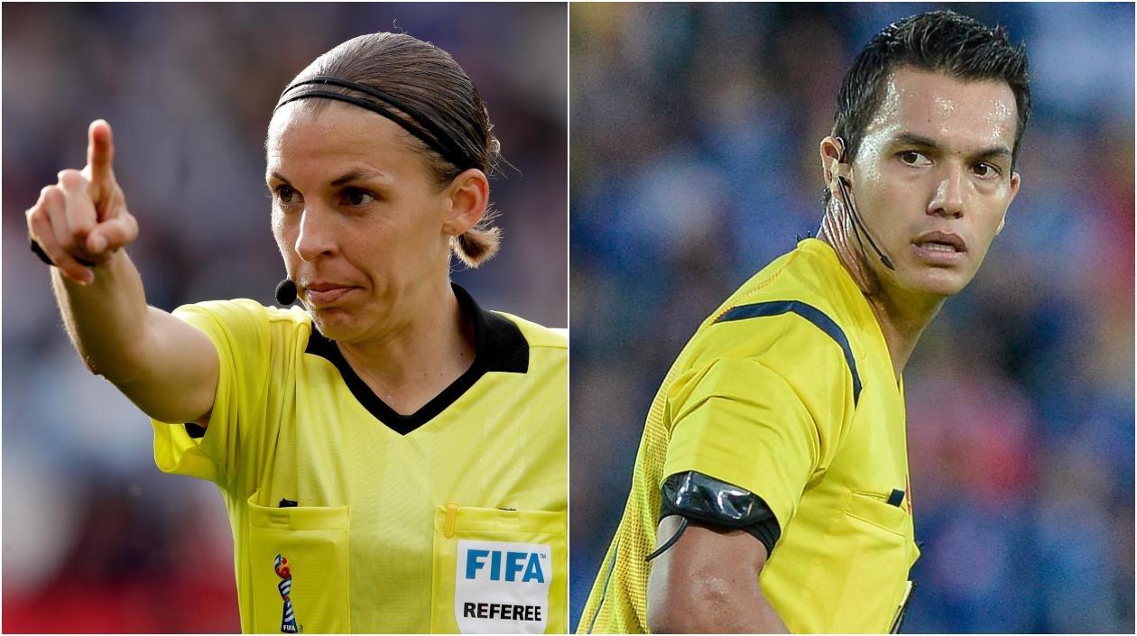 Stephanie Frappart y Nicolás Gallo. 