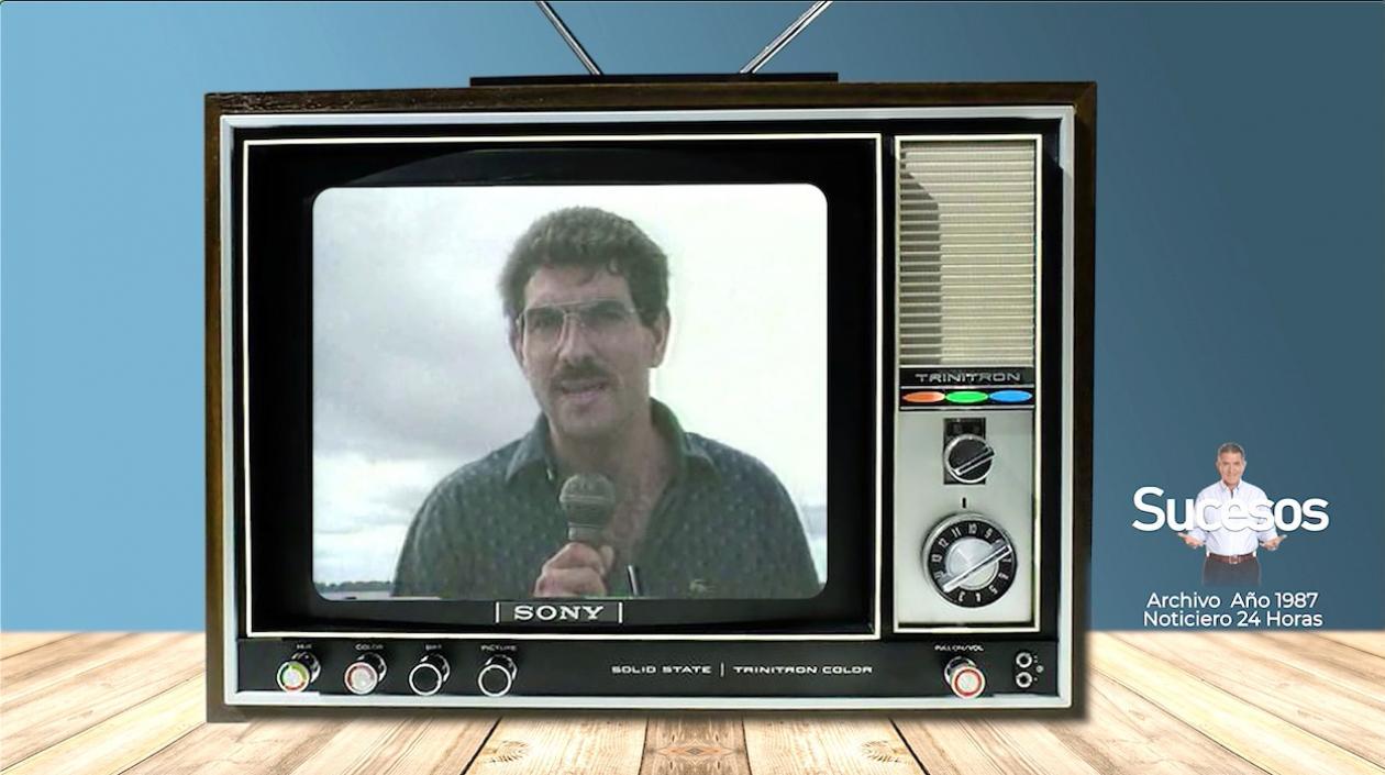 Imagen del periodista Jorge Cura en programa emitido por el Noticiero 24 Horas.