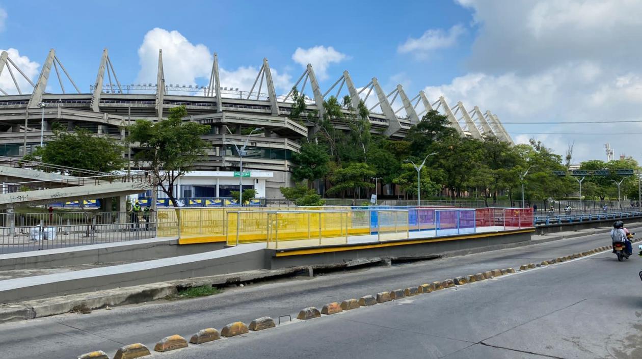 Plataforma especial ubicada en la Troncal Murillo.