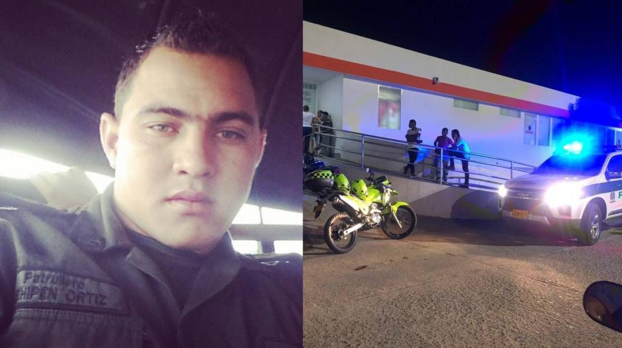 El policía herido se debate entre la vida y la muerte. 