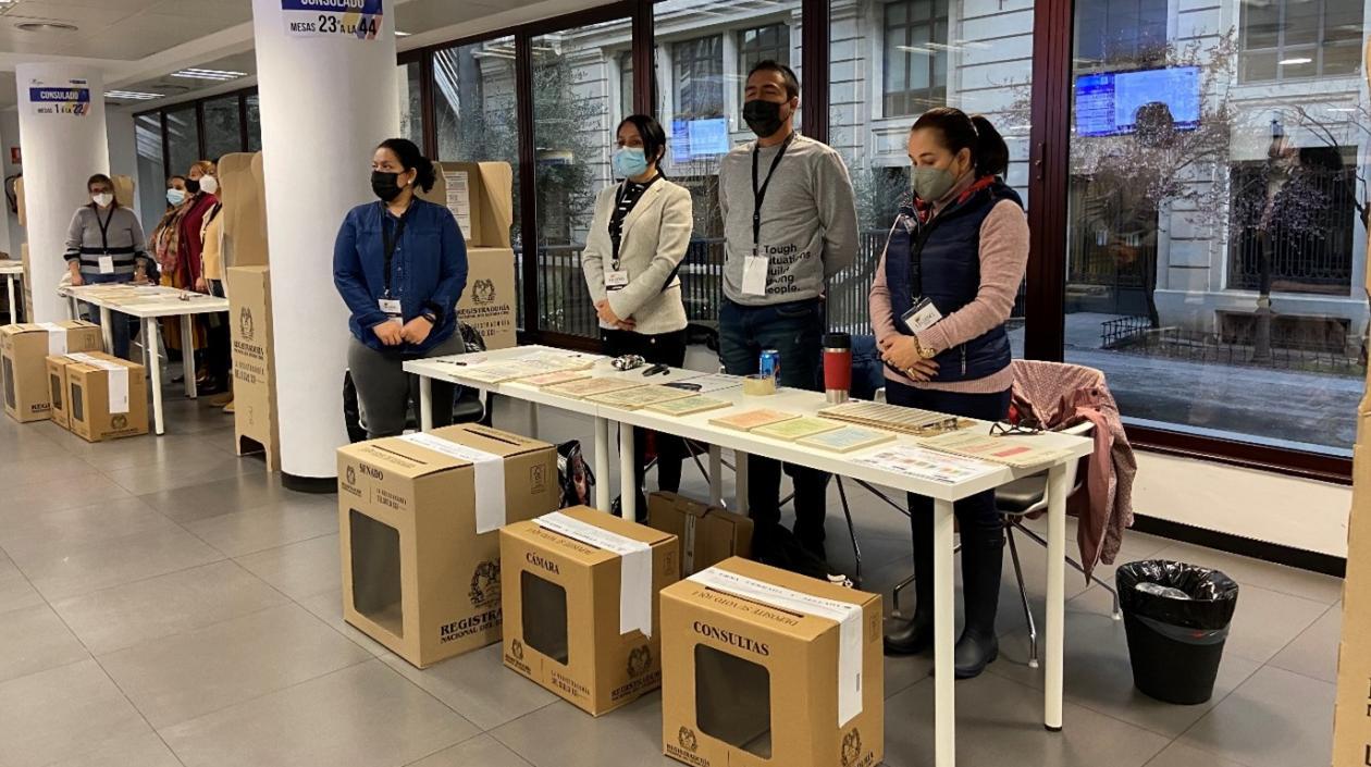 Consulado de Colombia en Madrid.