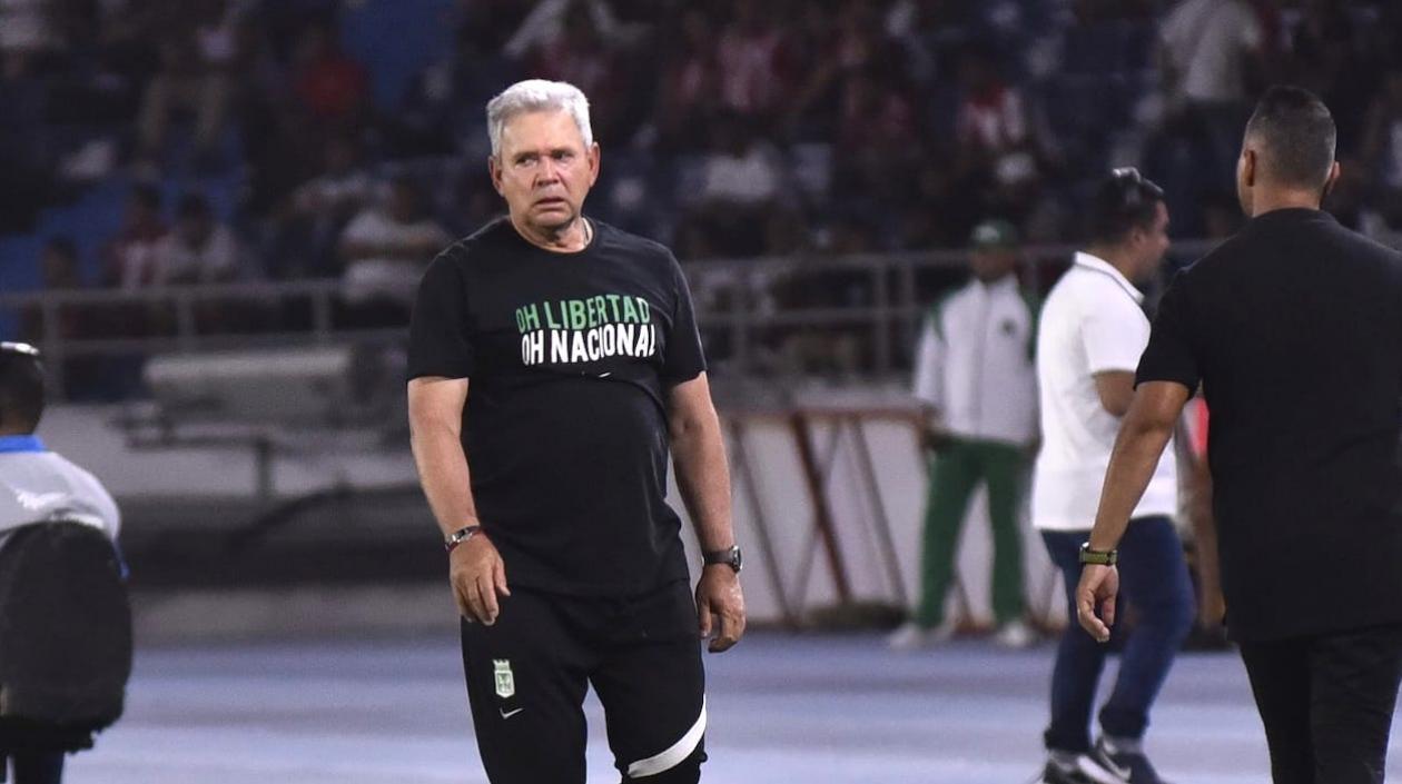 Hernán Darío Gómez, DT de Atlético Nacional.