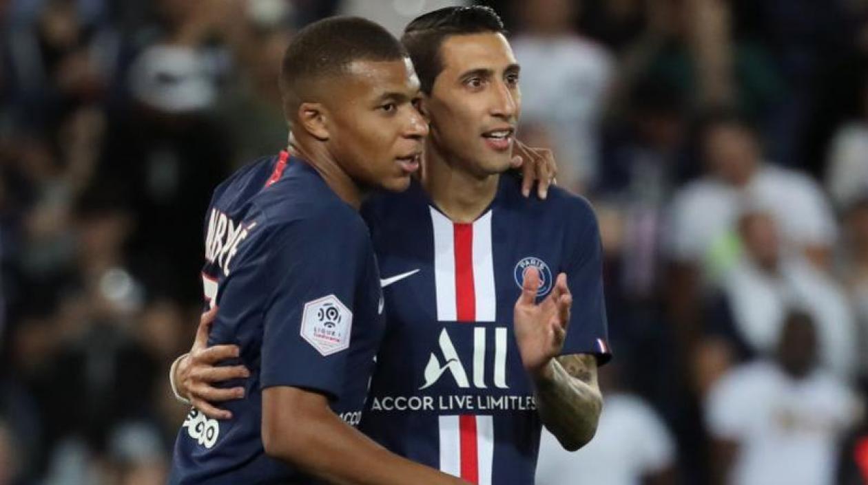 Mbappé y Ángel Di María.