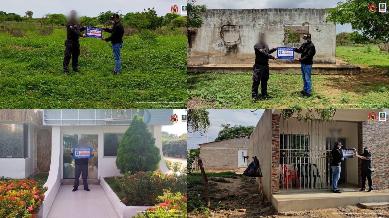 Parte de los bienes ocupados.