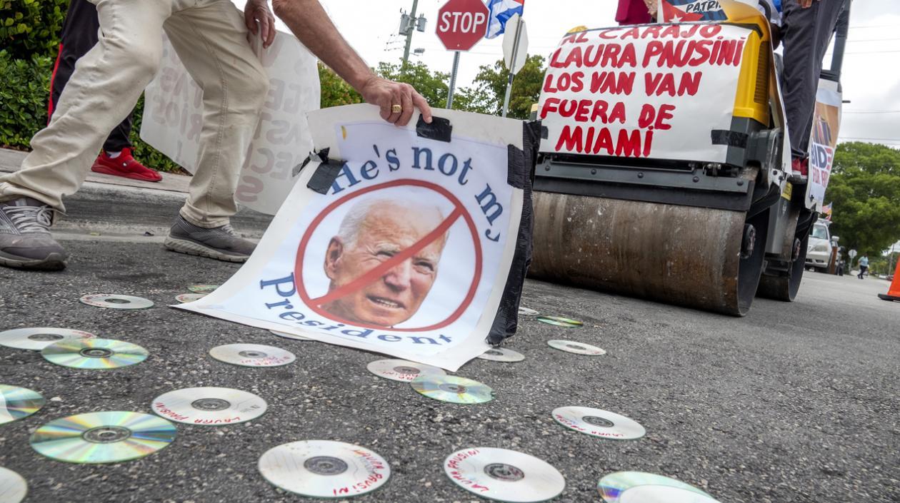 Imagen de la protesta.