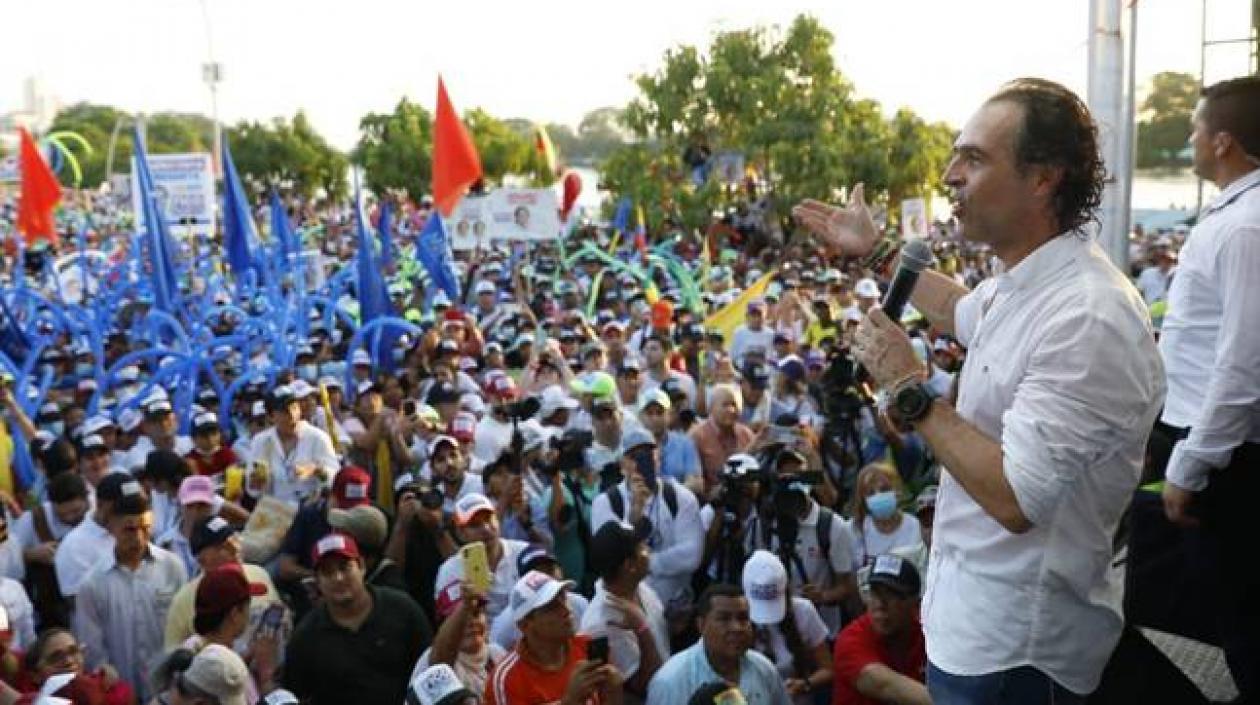 El candidato presidencial Federico Gutiérrez.