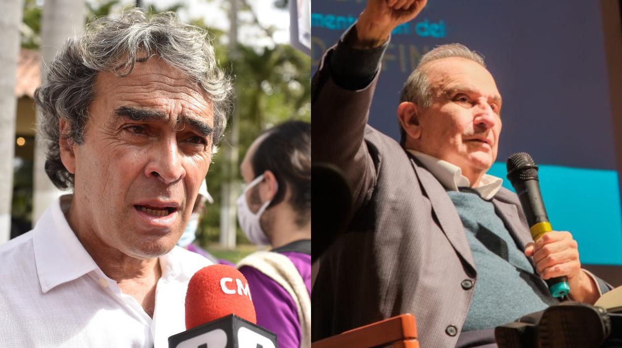 Sergio Fajardo, candidato presidencial y el exvicepresidente Humberto De la Calle Lombana