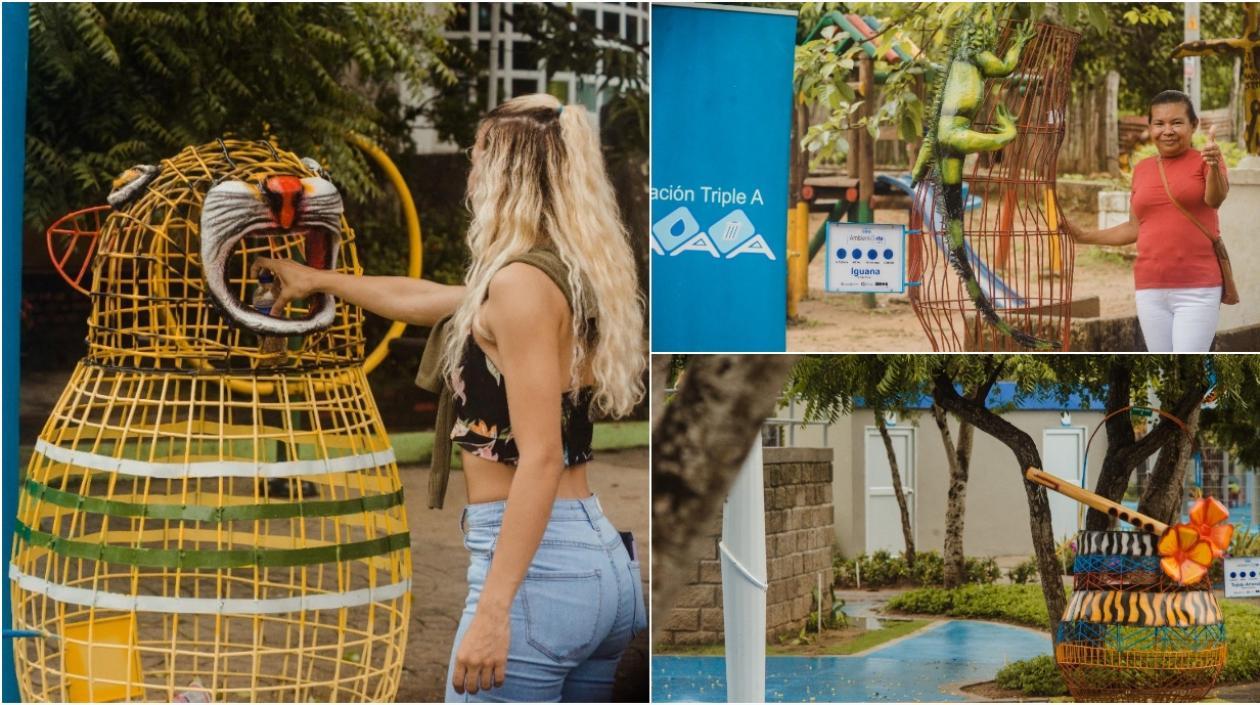 Las estructuras fueron diseñadas y elaboradas por artesanos del municipio.