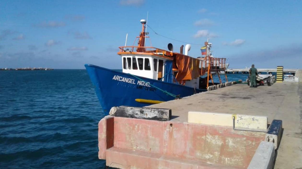 Embarcación que naufragó en Colombia.