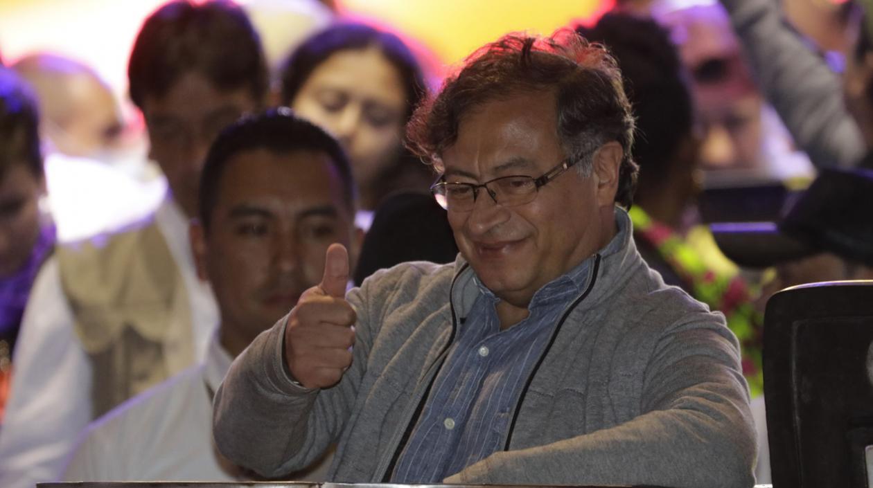 El candidato presidencial Gustavo Petro.