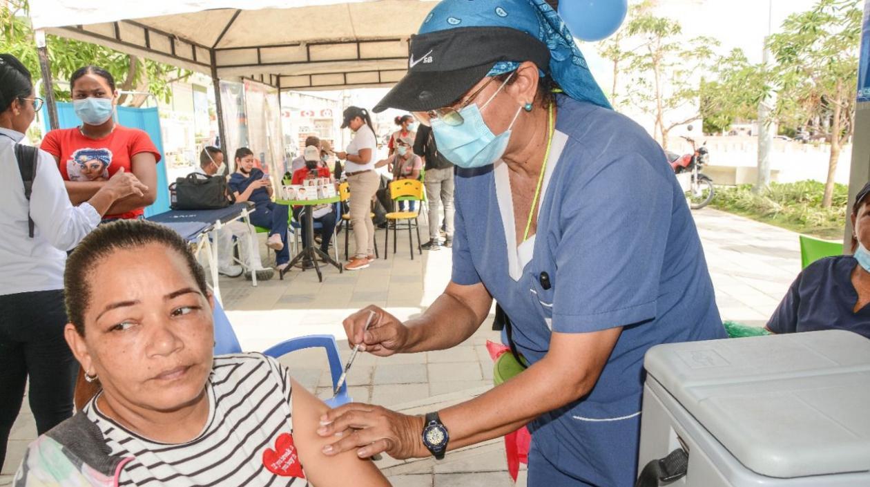 Jornada de vacunación en Soledad. 