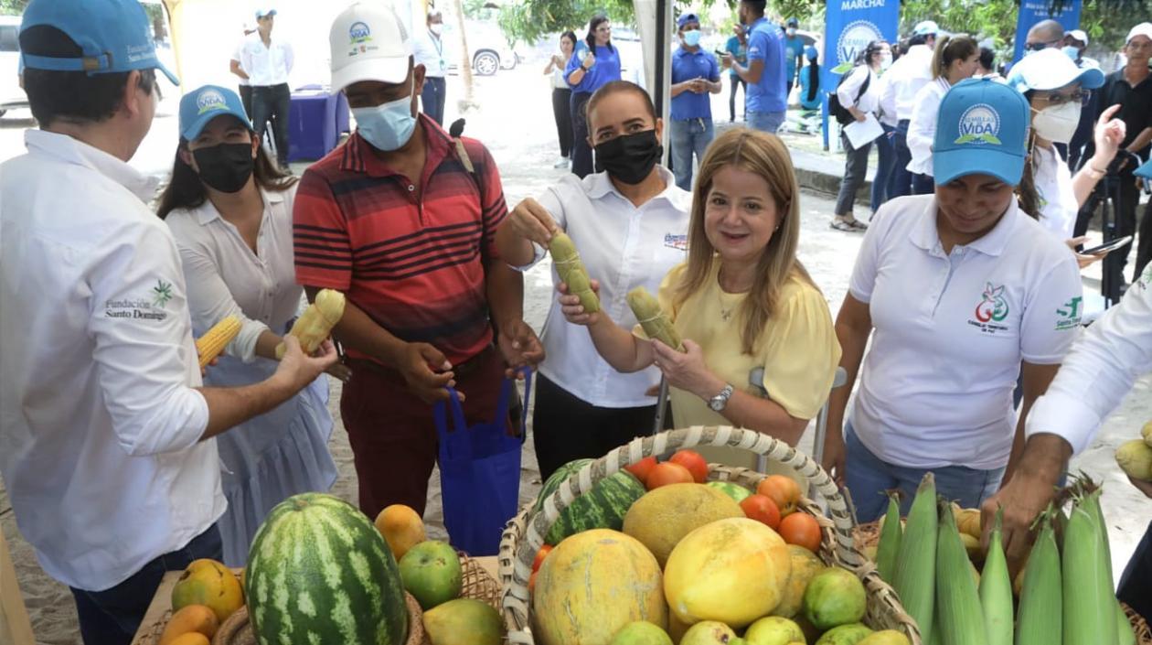La gobernadora del Atlántico, Elsa Noguera.