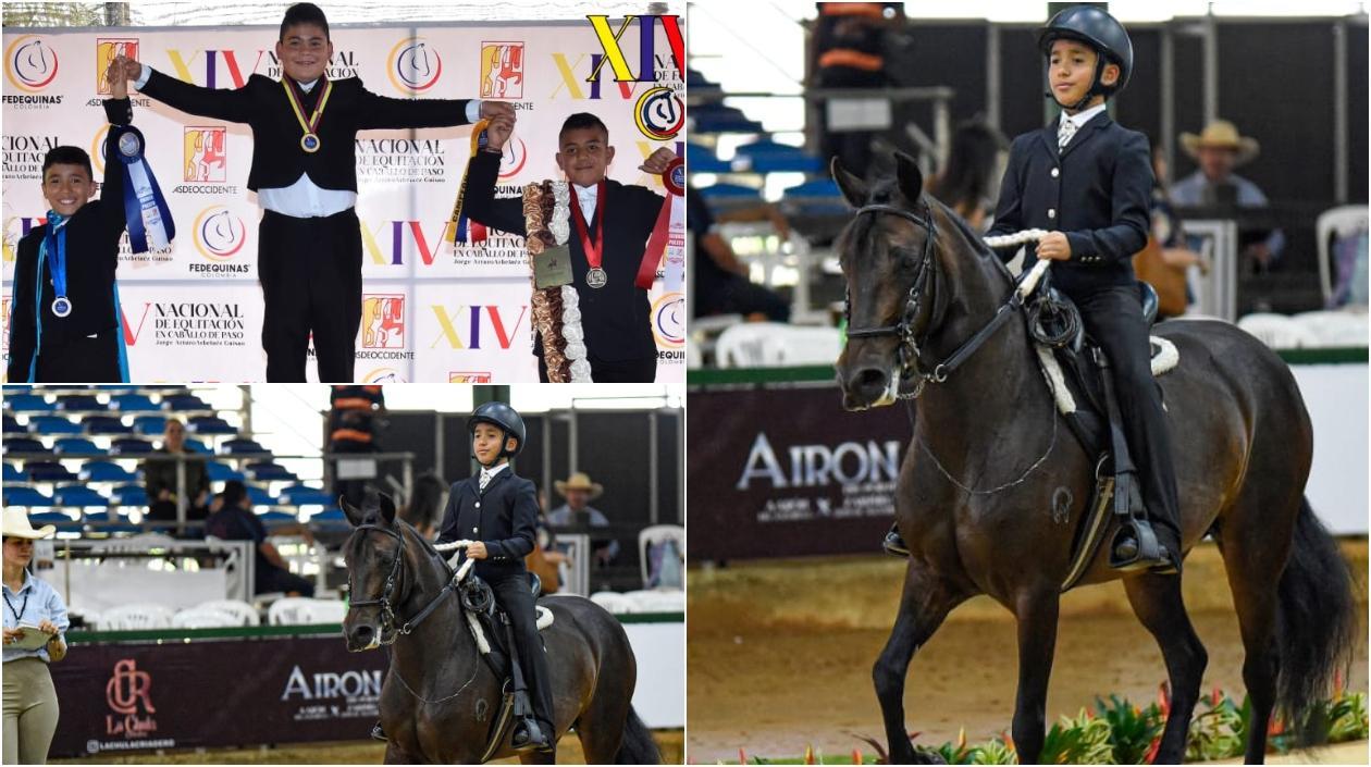 Kevin Jesús Campo Bernal cabalga sobre 'Insignia'. 