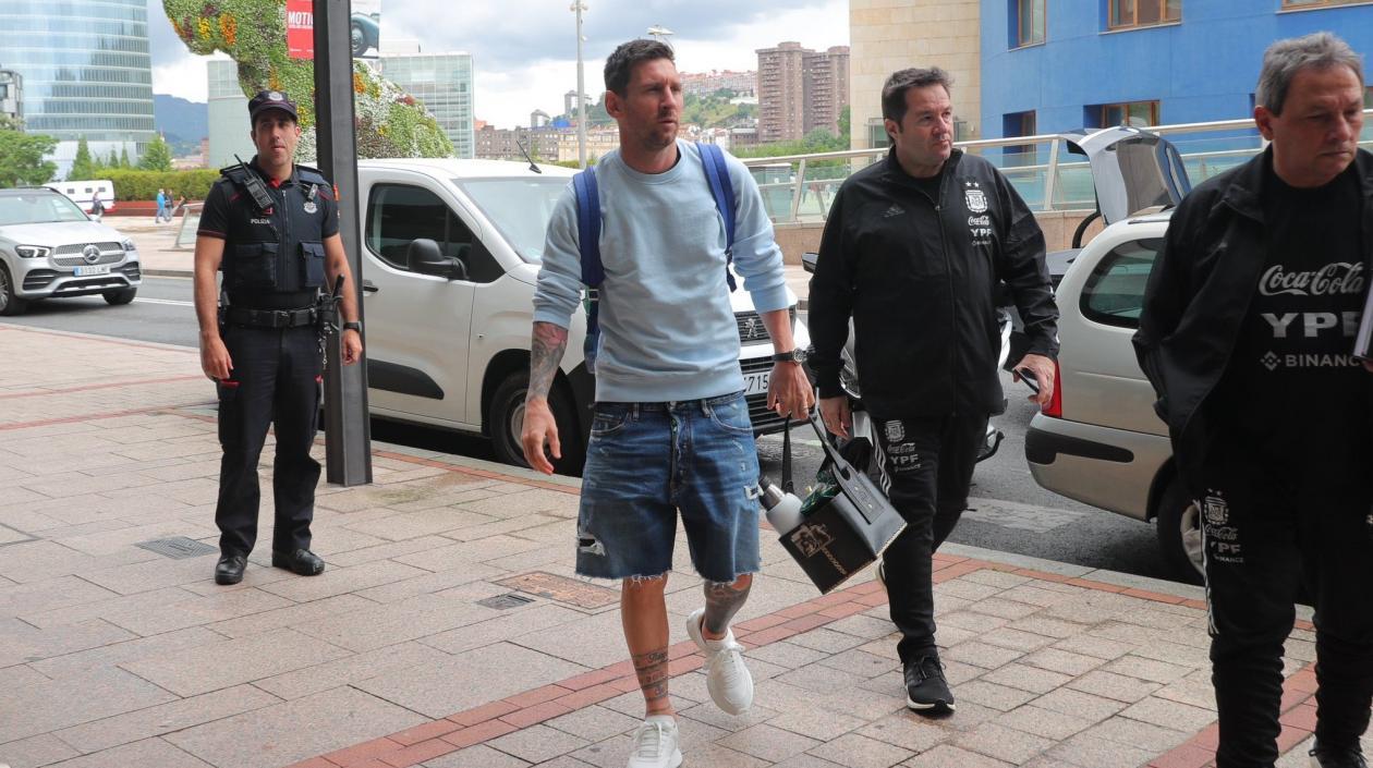 Lionel Messi, delantero argentino. 