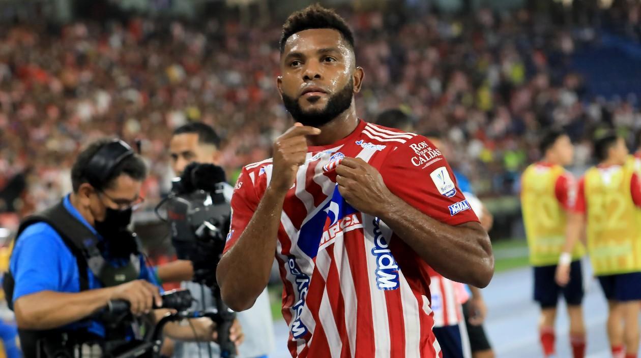 Miguel Ángel Borja, delantero de Junior. 