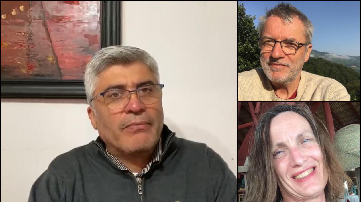 Alejandro Ruscani, Paul-Emile Dupret y Teri Mattson, observadores internacionales.