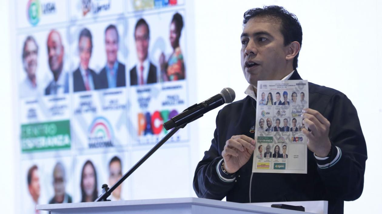 El Registrador Nacional, Alexander Vega.