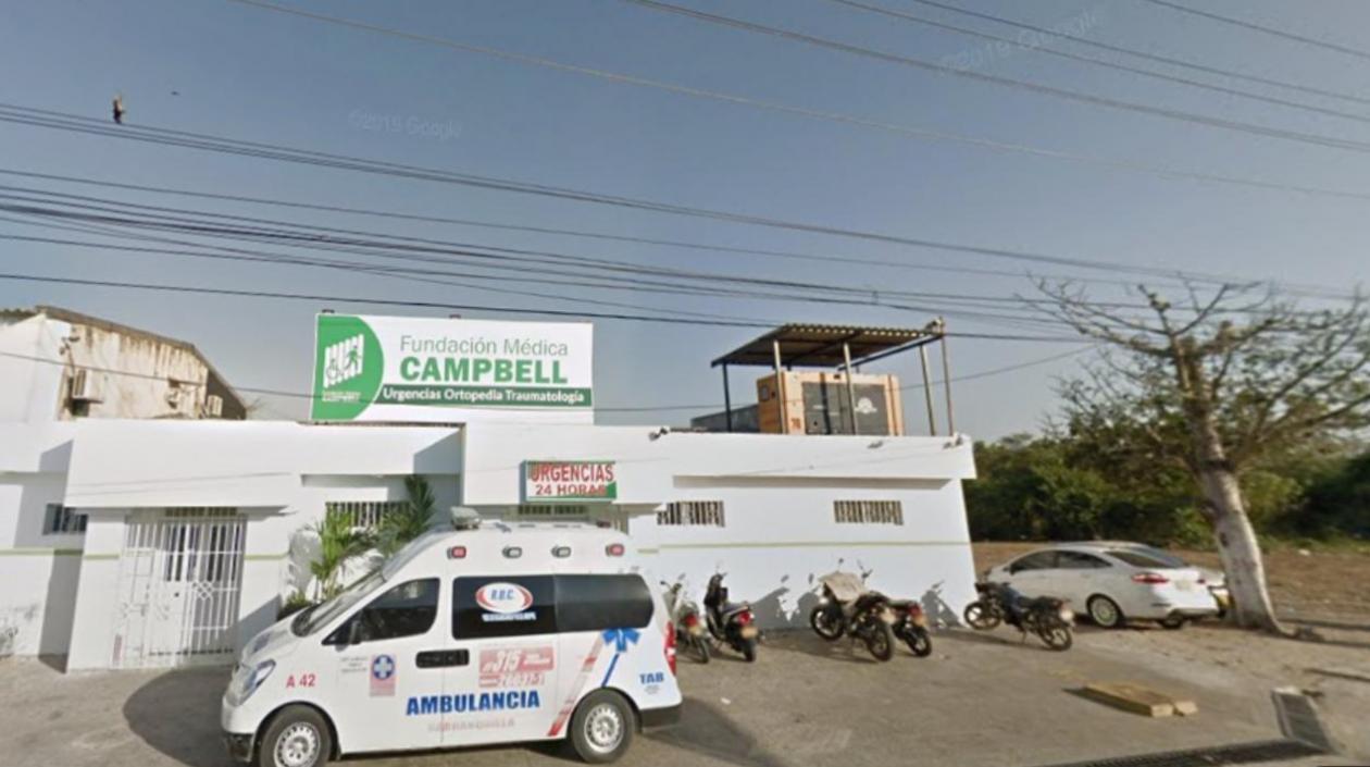 El joven fue llevado en primera instancia a la Clínica Campbell de Malambo. 