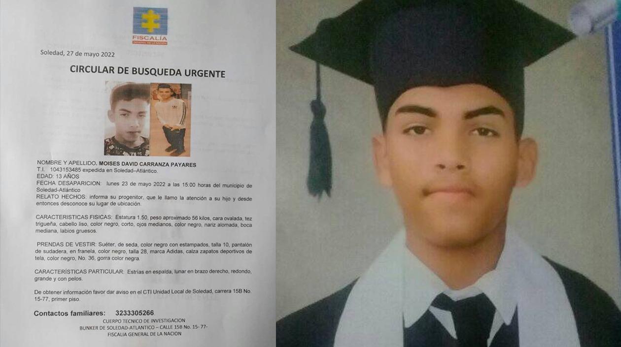 Circular de búsqueda de la Fiscalía. 