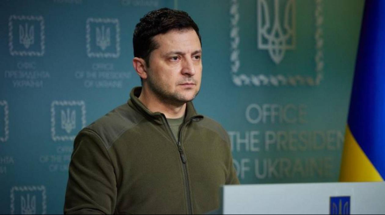 El presidente de Ucrania, Volodímir Zelenski.