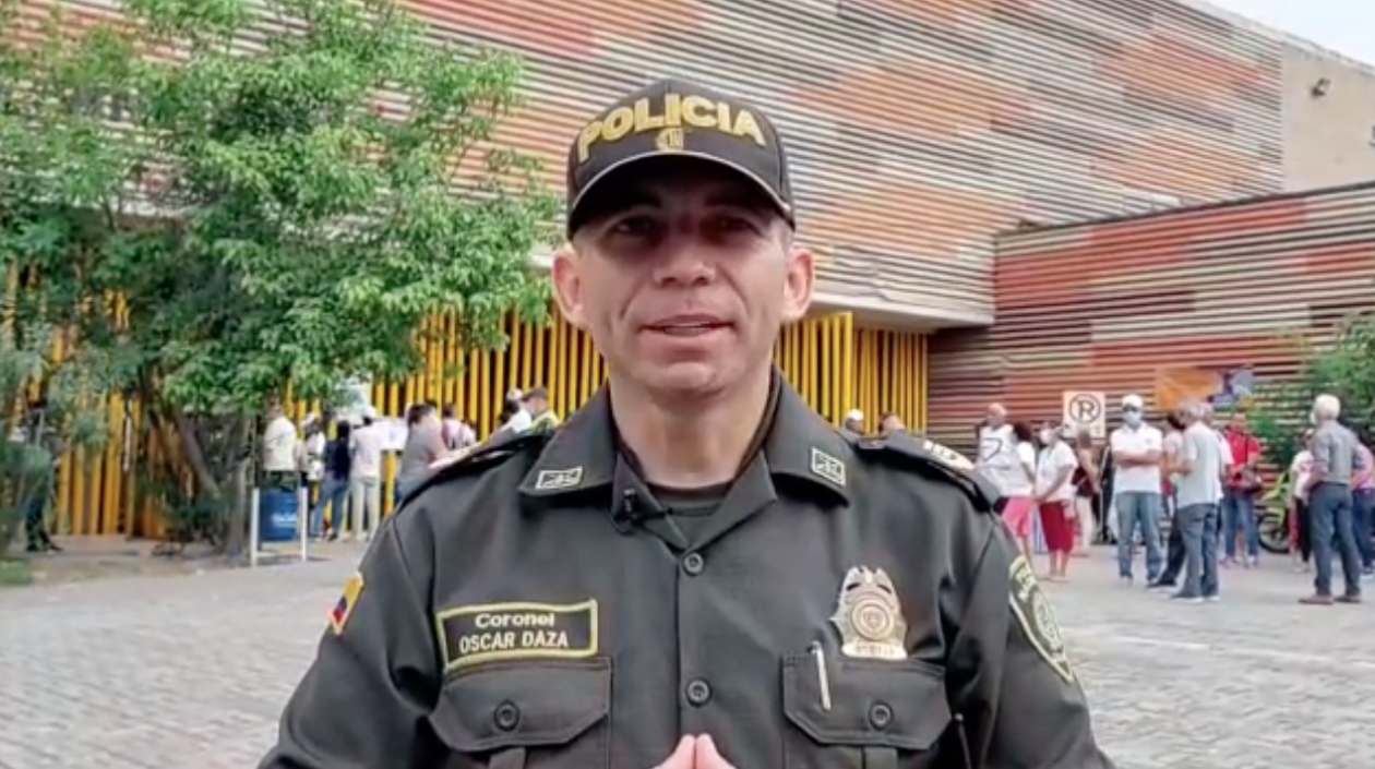 Coronel Oscar Daza, comandante Operativo de la Mebar.